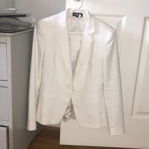 Express crisp white blazer size 6 (with stretch)